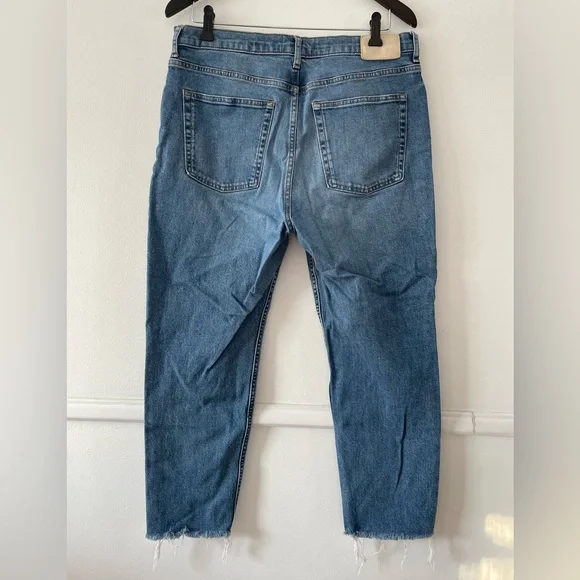 Everlane The Cheeky Jean Raw Hem Size 32 Crop - Picture 3 of 4